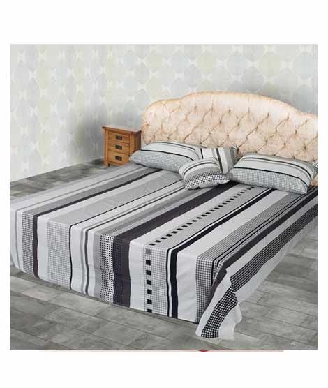 Jamal Home King Size Bed Sheet With 2 Pillows (0057)