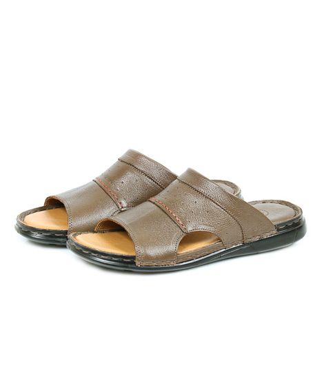 Sage Leather Slipper For Men Chicu (480497)