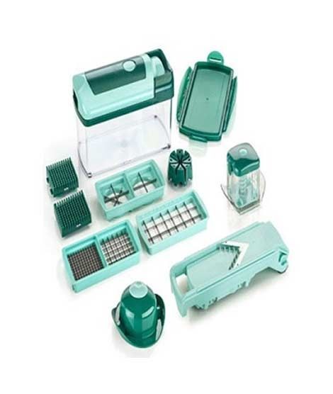 Shop Zone Nicer Dicer Fusion Chopper and Slicer Green