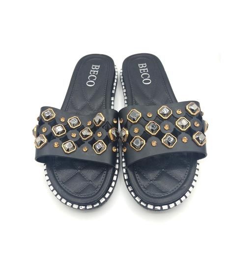Shoppinggaardi Diamond Beads Slippers For Women (SG-BE3)