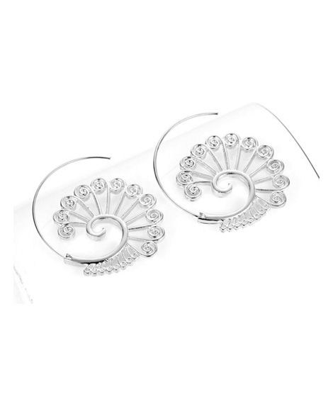Style Axis Fashion Spiral Metal Earrings For Women