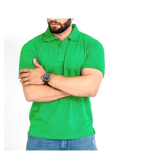 The Smart Shop Cotton Polo T-Shirt For Men Sprite Green