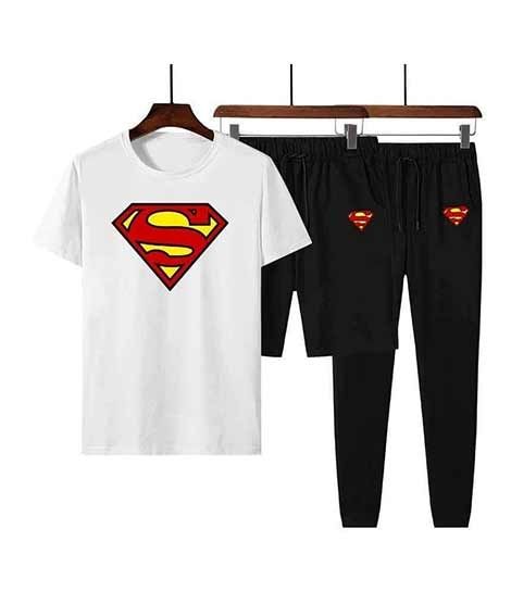 The Smart Shop Superman Track Suit White (MTZ08)