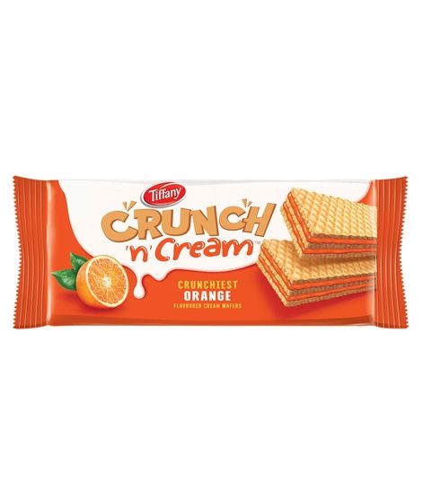 Tiffany Crunch N Cream Orange Wafer 150gm