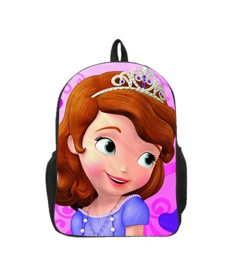 Traverse Kids Bag Princess Sofia Digital Printed School Backpack (0131)