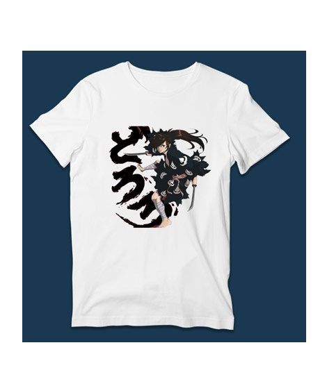 Vendor Hyakkimaru Dororo Anime Printed T-shirt for Men White