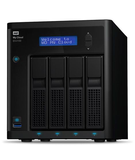 WD My Cloud EX4100 Diskless Expert Series Network Attached Storage (WDBWZE0000NBK)