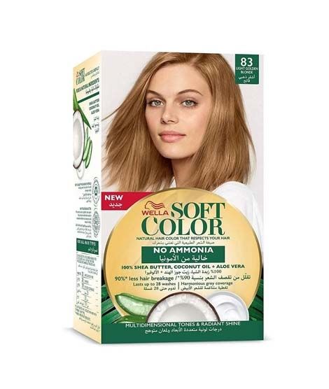Wella Soft Hair Color Kit 83 Golden Blonde 125ml
