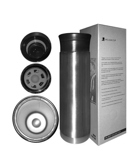 World of Promotion Vacuum Bottle Silver (500ML)