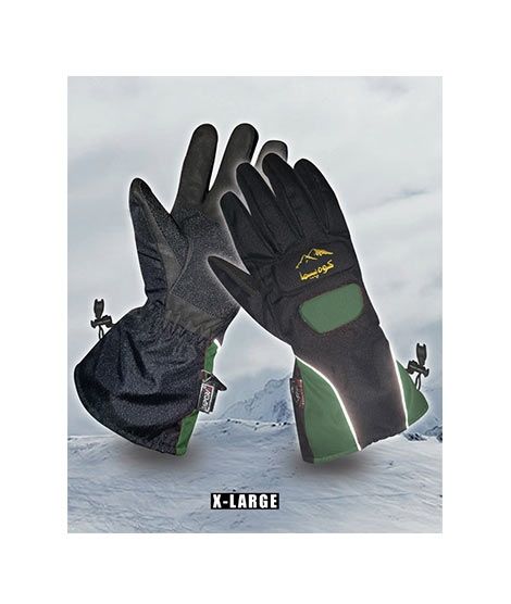 World Of Promotions Hiking Water Proof Gloves Black/Green