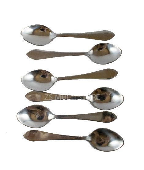 ZS Store Classic Tea Spoon Stainless Steel - Pack of 6