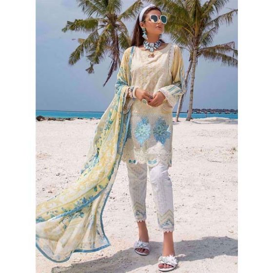 Zainab Chottani Luxury Lawn Collection 2020 3 Piece Echanted Bliss (01A)