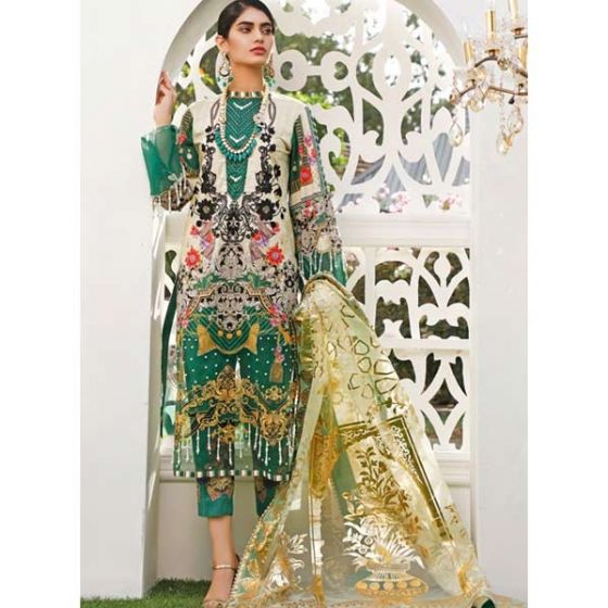 Sifona Marjaan Lawn Luxurious Collection 2020 3 Piece (MEC-03)