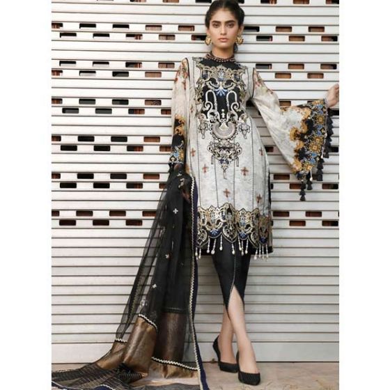 Sifona Marjaan Lawn Luxurious Collection 2020 3 Piece (MEC-05)