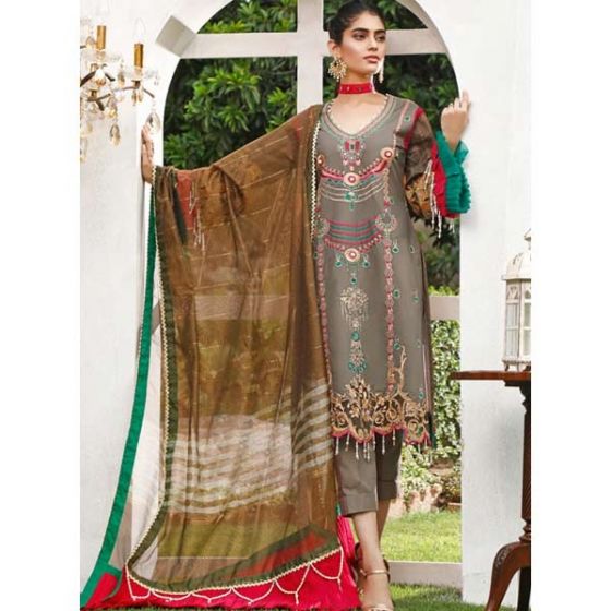 Sifona Marjaan Lawn Luxurious Collection 2020 3 Piece (MEC-06)