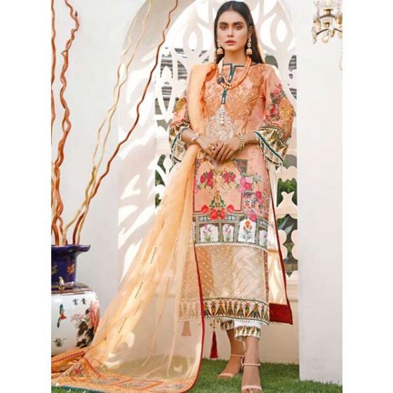 Sifona Marjaan Lawn Luxurious Collection 2020 3 Piece (MEC-09)
