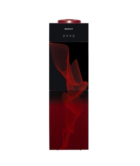 Crystal 3 Taps Red Glass Door Water Dispenser 