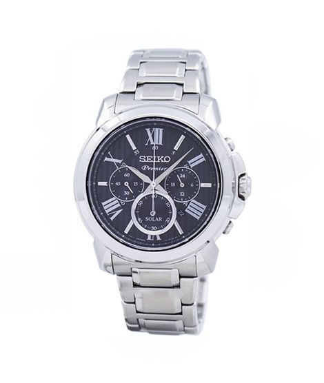 Seiko Premier Chronograph Men s Watch Silver SSC597P1 Price in