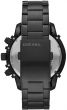 Diesel Griffed Chronograph Men's Watch Black (DZ4529)