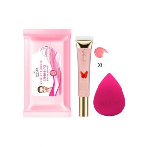 Muicin Pink Blush On Cheeks Kit - (03)