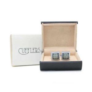 Cufflers Classic Cufflinks for Men’s Shirt with a Gift Box – CU-0003-Ash grey