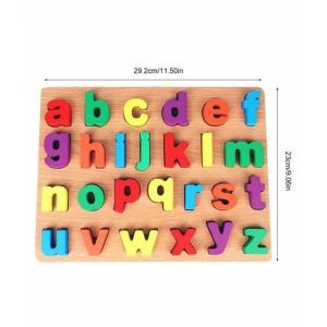 Planet X ABC Small Alphabets Thick Wooden 3D Board Puzzle (PX-10507)