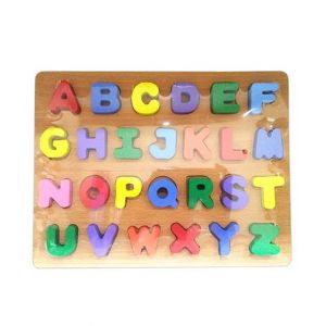 Planet X Capital ABC Alphabets Thick Wooden 3D Board Puzzle (PX-10717)