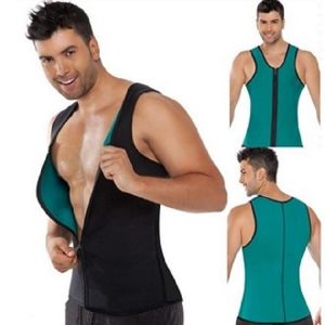 Shop Zone Hot Shapers Slimming Zipper Shirt for Men-Medium