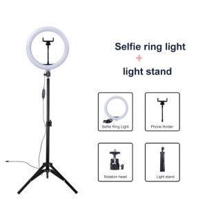 Shoopik Ring Light with Stand For Photography & TikTok Videos 26cm