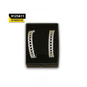 Kayazar Half Ring Hoops Zircon Silver (9125611)