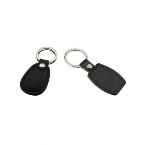Afreeto Oval Shape Leather Keychains Set Of Two