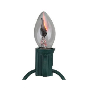 Rubian Store Flicker Flame Electric Candle Lamp Bulb