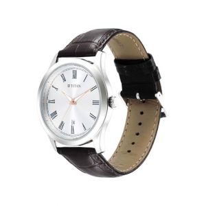 Titan Trendsetters Collection Men's Leather Watch - Brown (1823SL02)