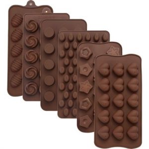 Ferozi Traders Silicone Chocolate Mold - Brown