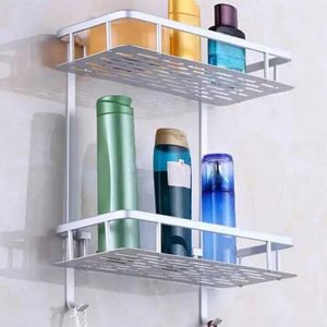 Ferozi Traders 2 Layer Bathroom Corner Aluminum Shelf