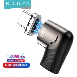 KUULAA 120W Magnetic Elbow USB Type C Connector Black