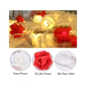 1link Pk Artificial Rose 3m LED Fairy Lights 20 Pcs (0044)