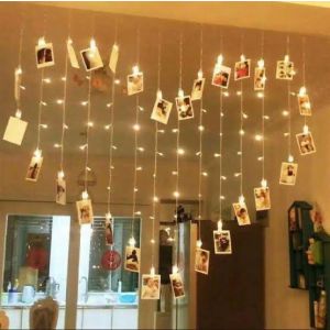 Muzamil Store Led String Light 20 Clips Photo Card Wall Clip