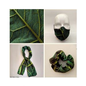 Healthcare Online Women's Scarf, Masks & Scrunchie - Pack Of 3 Green