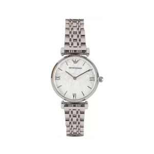 Emporio Armani Gianni T-Bar Women's Watch Silver-Tone (AR11170)