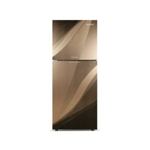Orient Marvel 260 Freezer-On-Top Glass Door Refrigerator 9 Cu Ft-Blaze Golden