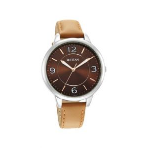 Titan Trendsetters Collection Women's Leather Watch - Tan (2617SL03)