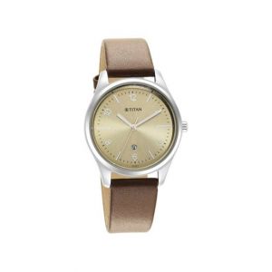 Titan Trendsetters Collection Women's Leather Watch - Tan (2639SL10)