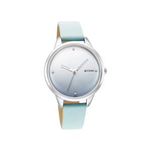 Titan Pastel Dreams Collection Women's Leather Watch - Blue (2664SL02)