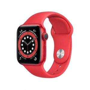 Apple iWatch Series 6 44mm Red Aluminum Case With Red Sport Band - GPS