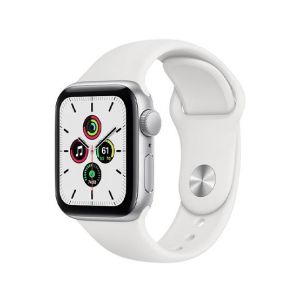 Apple iWatch SE 44mm Silver Aluminum Case With White Sport Band - GPS