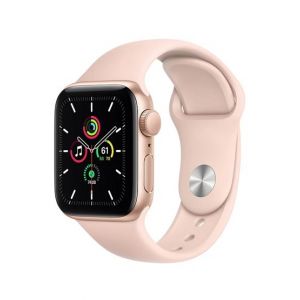 Apple iWatch SE 40mm Gold Aluminum Case With Pink Sport Band - GPS