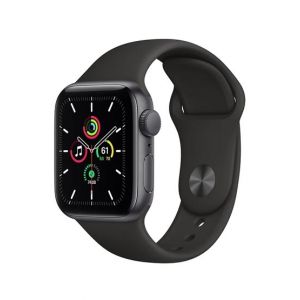Apple iWatch SE 40mm Gray Aluminum Case With Black Sport Band - GPS