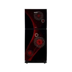 Orient Ruby 330 Freezer-On-Top Glass Door Refrigerator 12 Cu Ft-Planet Black