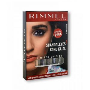 Rimmel London Scandal Eyes Kohl Kajal (Pack of 5)